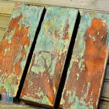 Wood Icing Canvas Art Projects Faux Painting Patina Paint