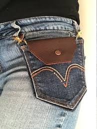 The Perfect Little Pocket Bag For Those Times When You Dont Want To Carry A Purse But You Worry You Might Lose Valuab Denim Pocket Denim Purse Blue Jean Purses