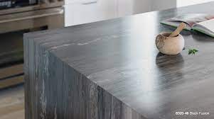 Formica brand laminate is durable, easy to maintain, and is stain and impact resistant for long lasting beauty; Black Fusion Etchings Laminate Sheet Formica 6320