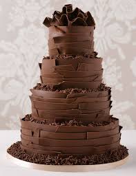 Milk Chocolate Ribbons Wedding Cake M S Chocolate Day Cake Chocolate Wedding Cake