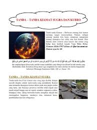 Ya allah, rasulullah telah berbicara benar dan nubuatnya menjadi kenyataan. Tanda Tanda Kiamat