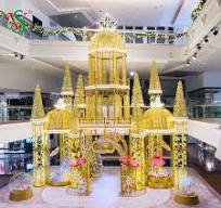 Outdoor Use 3D Castle Motif Lights for Shopping Mall Decoration