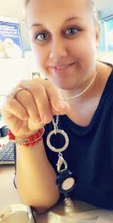 Got a new badge clip for my work ID today 🫶🏻