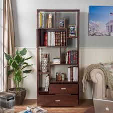 Bookcase with drawers mahogany bookcase cube bookcase bookcase storage organizing bookshelves bookcase white wood bookshelves crown molding and frame molding on the drawer gives this bookcase a farmhouse flair. Vintage Walnut Wooden Laminate Modern Bookcase Flat Packing Wood Furniture Manufacturer Slicethinner