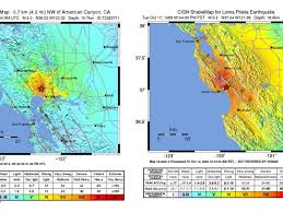 Map How Does The Napa Earthquake Compare To The Big One In