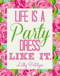 Despite the forecast, live like it's spring. National Wear Your Lilly Day I Believe In Pink