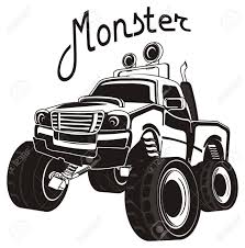 Download black and white hands stock vectors. Black And White Monster Truck And His Name Stock Photo Picture 768919 Png Images Pngio