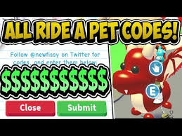 Where is the best place to adopt a pet? All Adopt Me Ride A Pet Update Codes 2019 Ride A Pet Adopt Me Roblox Roblox Roblox Gifts Coding