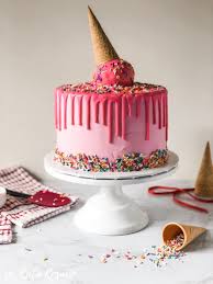 Welcome to edda's cake designs. Ice Cream Cone Drip Cake Xo Katie Rosario