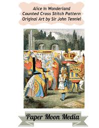 New painted canvases and stitch club!! Alice In Wonderland Counted Cross Stitch Red Queen Cross Stitch Paper Moon Media Cross Stitch Paper Moon Media Tenniel Sir John 9781792980442 Amazon Com Books