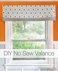 If placing on a thicker rod, increase the size. Diy No Sew Valance Tutorial Onlinefabricstore Net Blog Valance Tutorial Diy Curtains Diy Valance