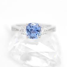 Platinum Cornflower Blue Sapphire And Diamond Engagement Ring Sapphire Engagement Ring Blue Blue Engagement Ring Blue Diamond Engagement Ring
