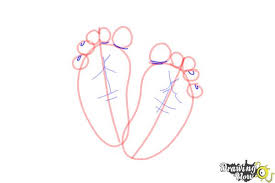See more of how to draw cartoons on facebook. How To Draw Baby Feet Drawingnow