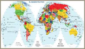 Mapamundi político, físico se trata de un tipo específico de mapamundi que representa las curvas de nivel y los diferentes accidentes. Planisferio Mapa Del Mundo Mapamundi Mapa Politico Del Mundo Paises Biografias E Historia Universal Argentina Y De La Ciencia