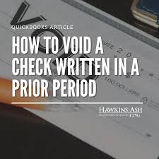 Maybe you would like to learn more about one of these? How To Void A Check Written In A Prior Period Hawkins Ash Cpas