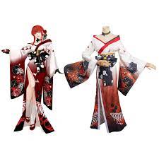 Hyakkiyakou's Shutendoji Makima Cosplay Costume Kimono Outfits Halloween  Suit | eBay