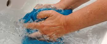 wash your clothes by hand and avoid