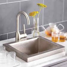 rectangular copper drop in bar sink