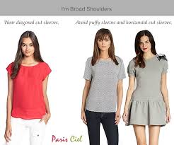 Tips Tricks To Minimizing Broad Shoulders For Women Paris Ciel En Broad Shoulders Inverted Triangle Fashion Dressing Your Body Type