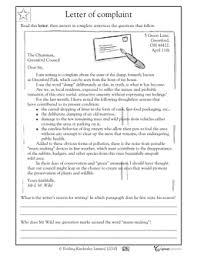 Reading Comprehension Letter Of Complaint Teaching Writing Persuasive Text Writing Lessons