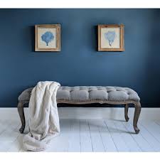 35 beautiful bedroom benches to complete your room. Studs Buttons Grey Bench Bedroom Bench Fbc