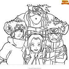 The naruto coloring pages called kakashi hatake to coloring. Coloring Page Team Kakashi Supercolored Com