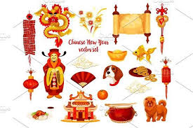 Chinese Lunar New Year Holiday Icon Design Holiday Symbols Holiday Icon Chinese New Year Holiday