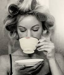 Black And White Woman Drinking Coffee Drinking Tea Was Once Considered An Irresponsible Reckless Pursuit For Women Hair Rehab Tea Summer Hairstyles