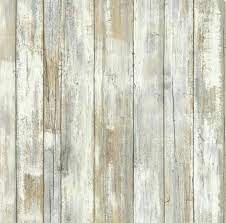 Turn Paneling Into Faux Weathered Wood By Using White Grey Tan Chalk Paint How To Distress Wood Distressed Wood Wallpaper Distressed Wood Wall