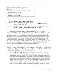 In colorado, larimer county is ranked 52nd of 64 counties in courts per capita, and 33rd of 64 counties in courts per square mile. Https Www Cobar Org Portals Cobar Repository Cba 62220 Third 20amended 20administrative 20order 20limited 20court 20operations 2020 2 Pdf Ver 2020 06 22 140040 830