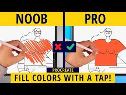 How To Fill Colors With A Tap On Your Canvas In Procreate Procreate Tips Youtube In 2021 Procreate Procreate Tutorial Color