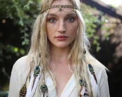 Emerald Forest Labradorite Feather Headpiece