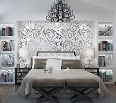 67 dressing when it comes to your romantic bedroom design,. Hy Tv Wall 3d Stereoscopic Hook Flower Non Woven Cloth Wallpaper Bedroom Living Room Tv Sofa Silver Gold Silver Buy Online In Cayman Islands At Cayman Desertcart Com Productid 54729704
