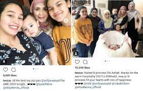 Bekas isteri datuk khalid muhd jiwa (datuk k) iaitu datin seri tengku zawyah tengku izham tampil melawat datuk seri siti nurhaliza dan anaknya siti aafiyah di kediaman penyanyi itu. Showbiz Datuk K S Former Wife Visits His Two Sitis
