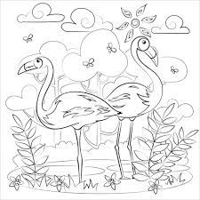 There are six species of flamingo extant on earth: 18 Flamingo Coloring Page Image Inspirations Almadeafrica