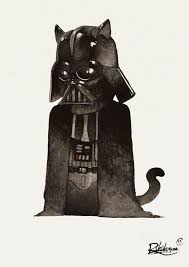 Darth Vader Cat Etsy Darth Vader Cat Cat Tattoo Star Wars Art