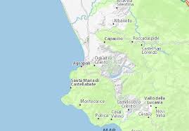 Cilento is an italian geographical region of campania in the central and southern part of the province of salerno and an important tourist area of southern italy. Michelin Ogliastro Cilento Map Viamichelin