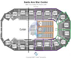 Santa Ana Star Center Tickets Santa Ana Star Center Seating