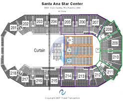 santa ana star center tickets santa ana star center seating