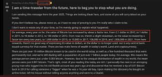 Other experts claim that the rise was caused by a large purchase of btc. Fact Or Fiction The Bitcoin Time Traveller Has Been Right Since 2010 Bitcoin