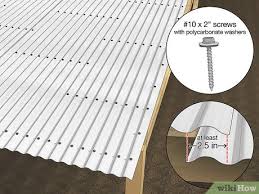 Learn how to install your own metal roof from roofing professional chris lutz. How To Install Corrugated Roofing 8 Steps With Pictures