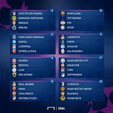 Lille, vainqueur de la ligue 1, avec les têtes de série bayern munich, inter, manchester. Le Tirage Complet Des Groupes De La Ligue Des Champions 2018 2019
