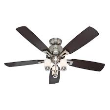 Hunter Altitude 52 In Indoor Brushed Nickel Ceiling Fan 59005 The Home Depot Ceiling Fan Best Ceiling Fans Brushed Nickel Ceiling Fan