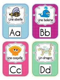 French alphabets, pronunciations in english, french and hindi, world class learning, knowledge and education, french examples, french language, . French Language Alphabet Cards By The Kinder Nest Tpt