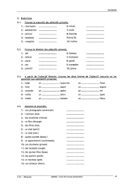 Exercice pour apprendre le français Pin En Grammaire