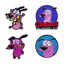 Courage the cowardly dog copyright 1995/2016 cartoon network. Courage Cowardly Dog Brooch Cartoon Funny Character Accessory Brooches Aliexpress