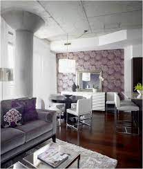 Decorating With Purple Centsational Style Modern Style Living Room Condo Interior Design Living Room Grey