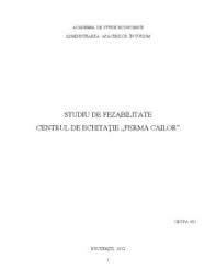 Secţiunile prezentului studiu de fezabilitate au fost dezvoltate ca și conținut similar modelului cadru oferit de h.g. AdaugÄ Pin Pe Agroturism