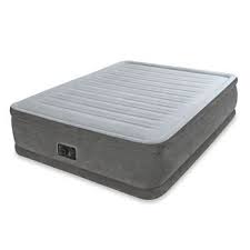Costco Uk Intex Queen Comfort Plush Elevated Airbed With Built In Electric Pump Mattress Air Mattress Camping Comfort Mattress