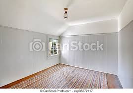 Select from premium small empty room of the highest quality. White Empty Room Interior With Vaulted Ceiling And Siding Wall Trim White Empty Room Interior With Vaulted Ceiling Siding Canstock